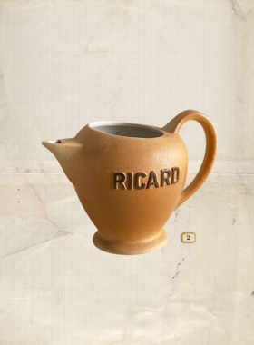 世界岛法国RICARD中古陶瓷水壶西洋古董艺术花器陈设摆件氛围感