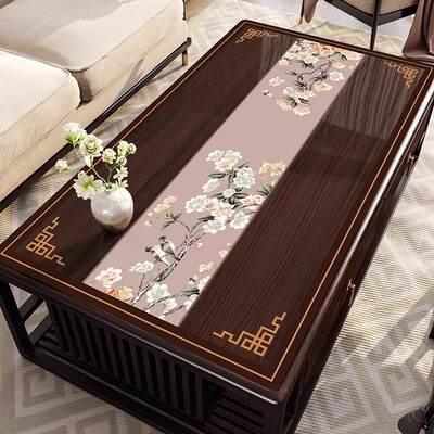 茶几垫pvc软玻璃新中式高级感