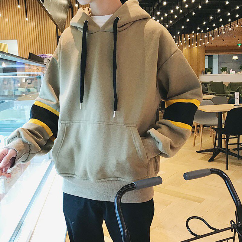 Autumn and winter Plush Socket printing Sweater student Easy hoodie Korean Edition Teenagers Trend Couples dressin the Men's clothing, Sweater  category - from Buy2taobao.com to provide professional Taobao agent buy service
