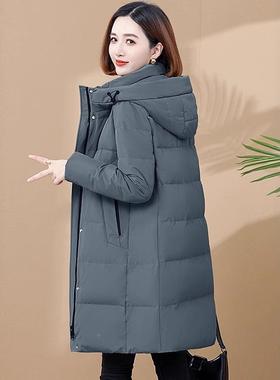 正品撤柜90绒2白羽绒服中长鹅款20573-8815新款加厚保暖大码款女