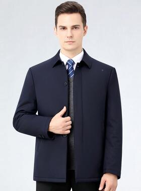 衣0老25新款棉男士翻领棉服中年冬季加厚保暖防22187-J寒夹克外套