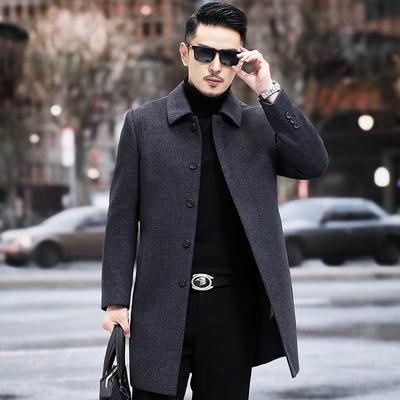 双面羊绒大衣男中长款11592-W7高呢男士羊端毛外套高级感冬季加厚