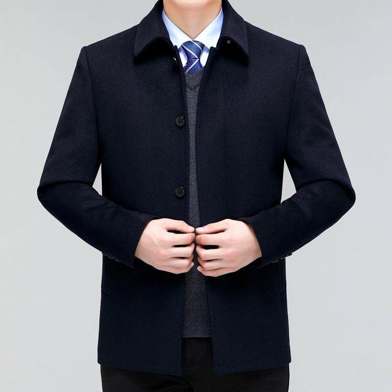 08828羊绒大衣男224秋冬宽松可男式外套暖拆内胆男保装羊毛大衣
