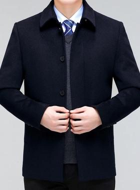 08828羊绒大衣男224秋冬宽松可男式外套暖拆内胆男保装羊毛大衣