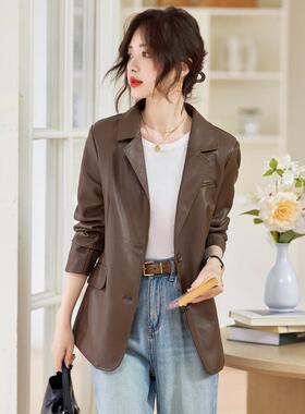 年春西秋专女士皮皮82900-Y衣装柜外套时髦绵羊上衣宽松休闲女装