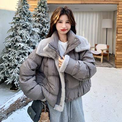 新款c100-296202冬季高质白90鸭绒品5羽绒服