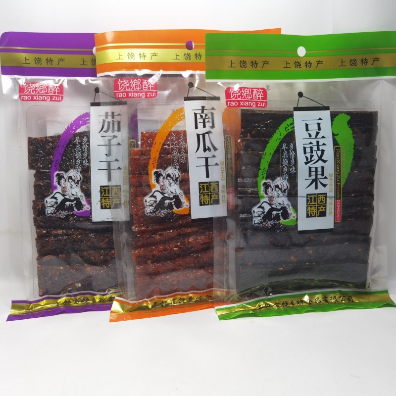 江西上饶特产饶乡醉南瓜干茄子干豆豉果香辣味228克休闲零食小吃
