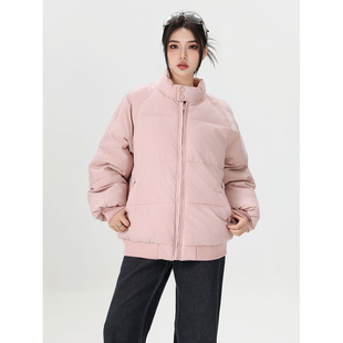 羽绒棉服少女冬装2024新款初中高中学生宽松加厚棉袄保暖棉衣外套