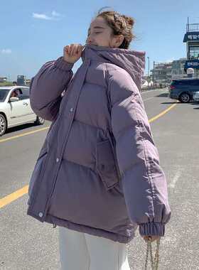 学生韩版宽松风短款反季面包服