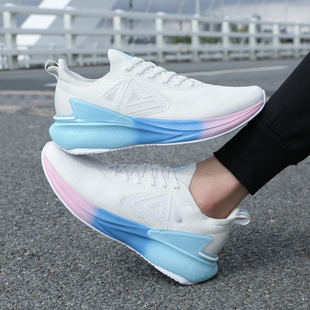 男女款 减震回弹软底运动鞋 夏季 专业跑鞋 子 新款 匹克态极6.0跑步鞋