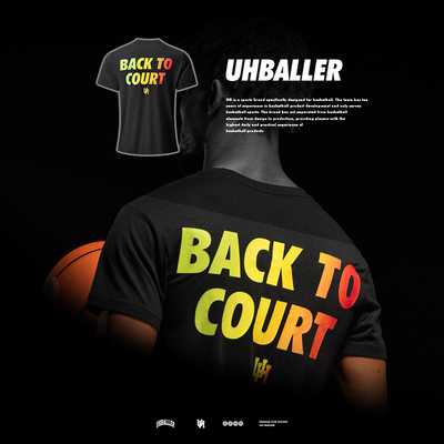 UH莱卡纤维肤感彩虹渐变篮球短袖