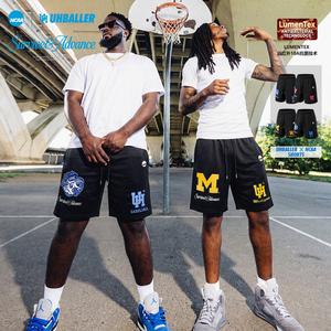 UHBALLER联名NCAA美式篮球短裤男