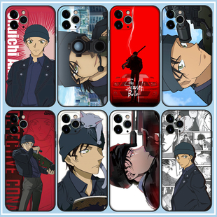 K60 赤井秀一磨砂手机壳适用苹果14promax华为nova11小米13 70红米note12turbo reno10pro iqooneo8荣耀90