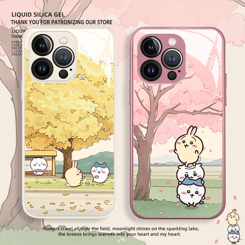 chiikawa乌萨奇适用苹果16promax手机壳iphone15小米14华为pura70小八mate情侣oppo秋天vivo银杏树iqoo一加12