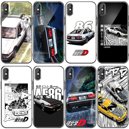 头文字D 藤原拓海AE86手机壳适用苹果13 12pro11 7/8plus xsmax xr小米11vivox70 华为p50 nova9 oppo reno6