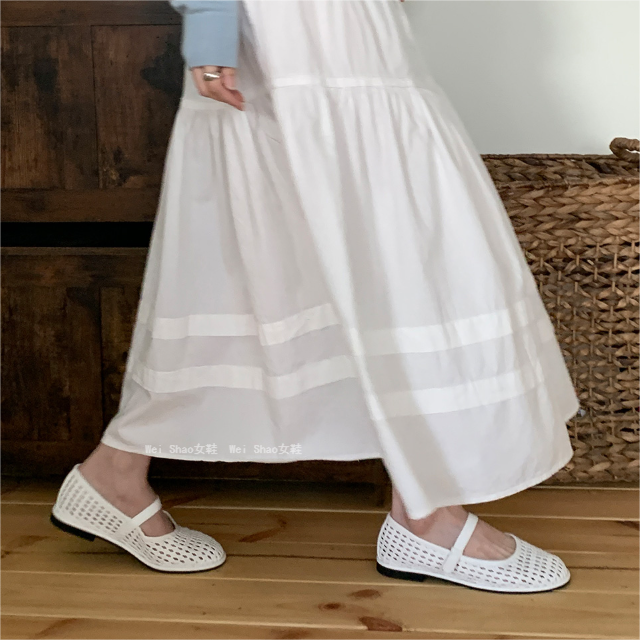 韩国东大门代购春夏编织镂空洞洞透气一字带芭蕾舞风平底鞋凉鞋,女鞋,浅口单鞋,淘宝优惠券,粉丝福利购,淘宝优惠卷