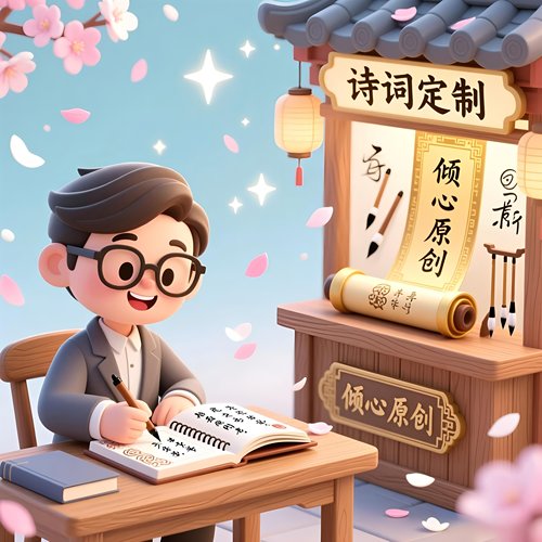 代写诗词定制现代诗歌古诗填词作诗赋词祝贺寿结婚藏头生日谢师对