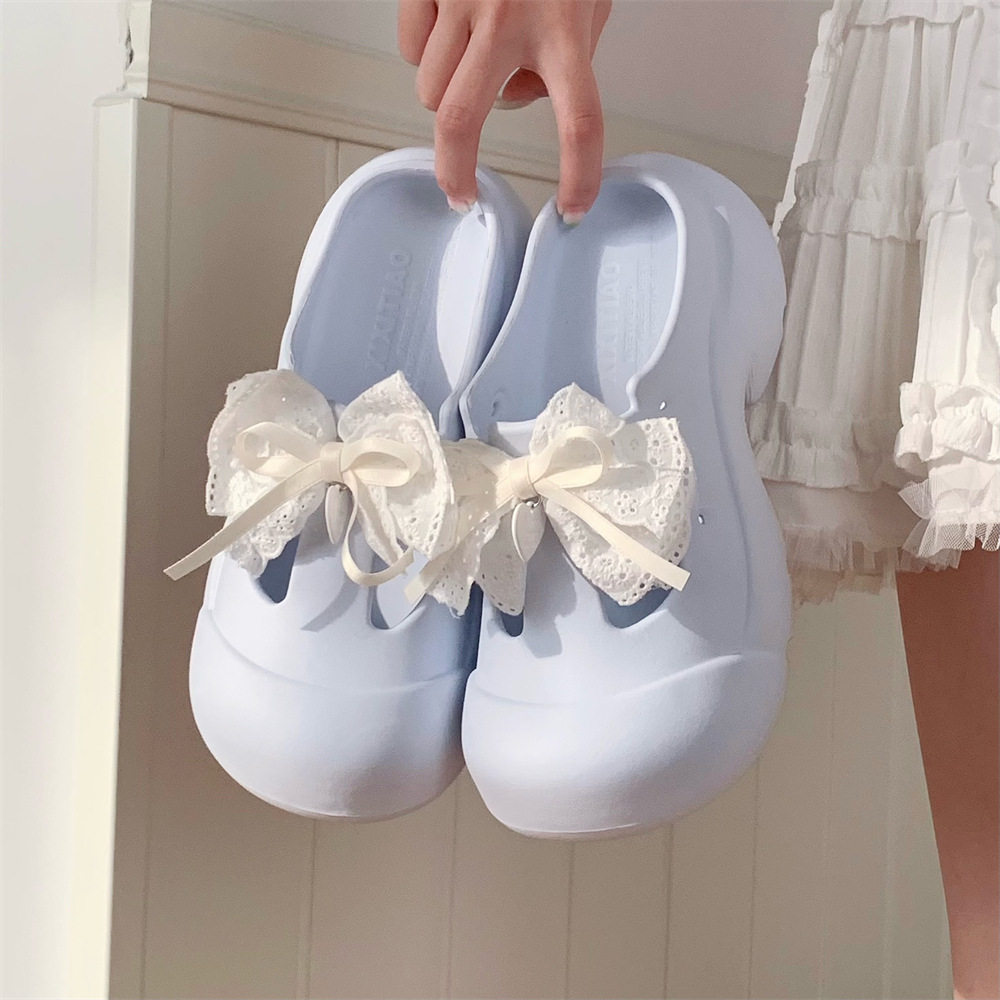 EVA夏季包头少女心蝴蝶结洛丽塔鞋增高玛丽珍lolita鞋沙滩凉拖鞋,女鞋,其他拖鞋,淘宝优惠券,粉丝福利购,淘宝优惠卷