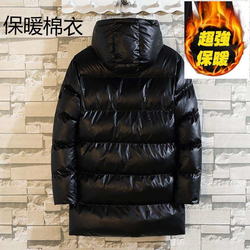 冬季新款韩版连帽防寒羽绒棉服衣中长款亮面保暖外套潮,男装棉衣,星座1804