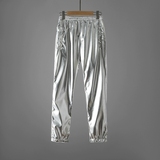 春秋款外穿长裤亮面休闲裤舞蹈裤表演裤男女同款表演裤Y11，男装休闲裤，星座1804