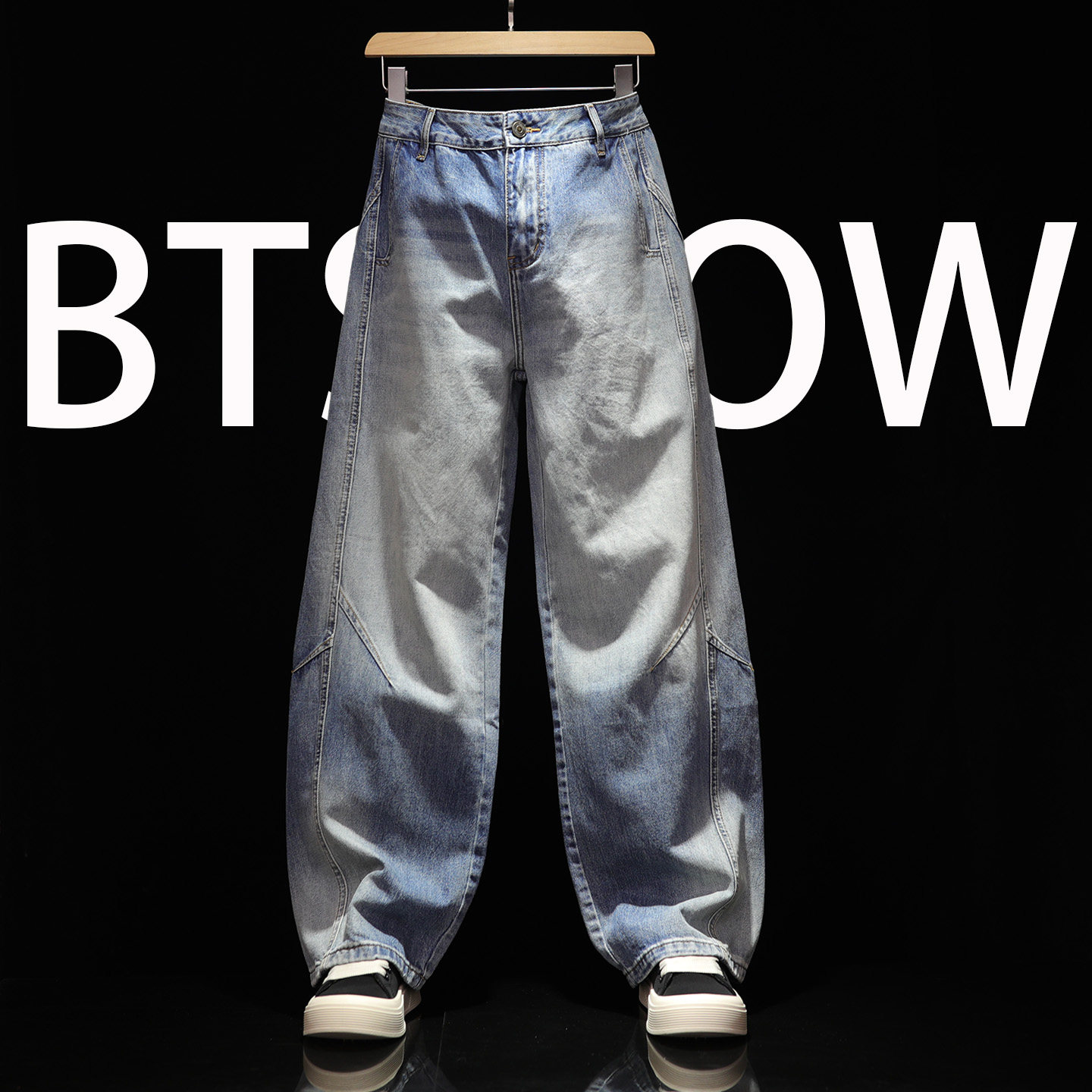 春季牛仔裤男式弯刀大码宽松休闲裤潮牌男装香蕉裤男生阔腿长裤子,男装,牛仔裤,淘宝优惠券,粉丝福利购,淘宝优惠卷