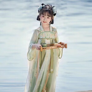 女童汉服套装中国风唐装