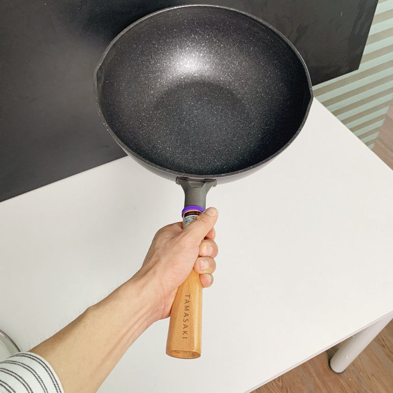 30CM全复底双鸟嘴麦饭石不粘锅