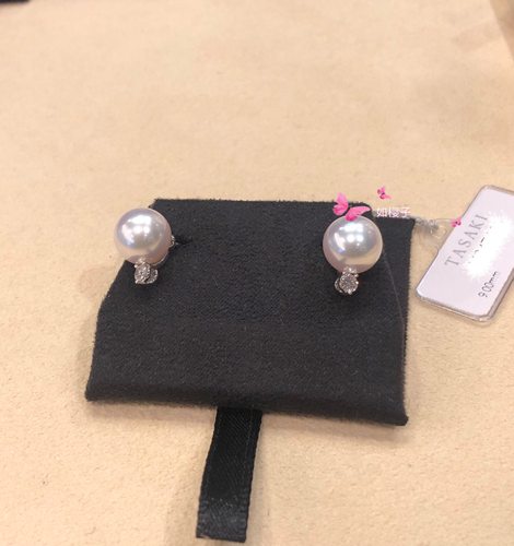 代购tasaki田崎塔思琦钻石耳环