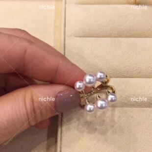 *代购TASAKI塔思琦 狼爪 danger危险 18k金 akoya海水珍珠 戒指