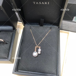 代购TASAKI田崎*塔思琦 平衡balance note diamond 钻石音符 项链