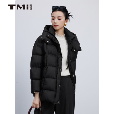 天谜保暖显瘦加厚鹅绒羽绒服
