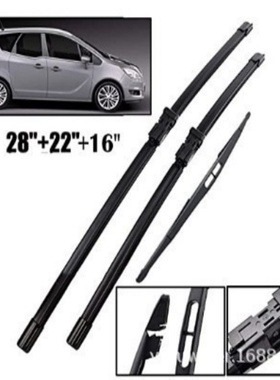 适用欧宝麦瑞纳Meriva B 28+22+16前后风档雨刮器雨刷片2010-2017