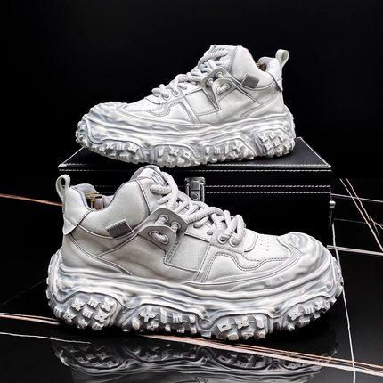 复古做旧老爹鞋男款秋冬新款溶解底潮牌男鞋百搭户外运动休闲鞋子