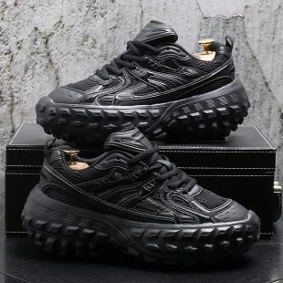 男鞋 男ins潮2025秋季 运动休闲鞋 厚底轮胎鞋 巴黎时尚 榴莲鞋 老爹鞋