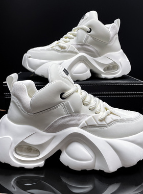 厚底鞋子2026春季新款特大码男鞋454647码48百搭老爹鞋运动休闲鞋