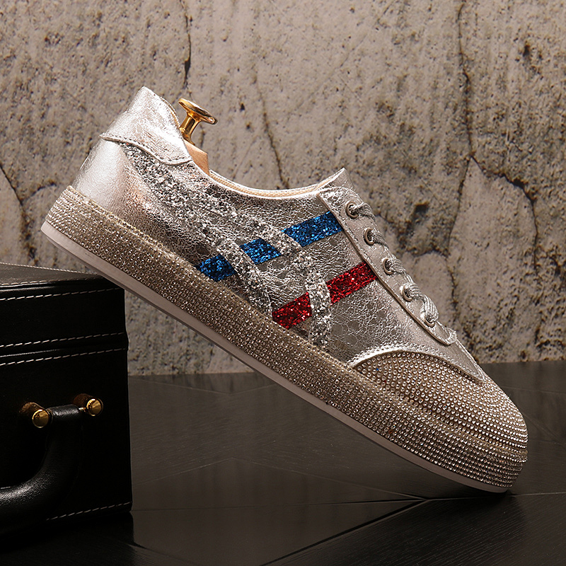 网红薄款欧美时尚个性水钻休闲鞋
