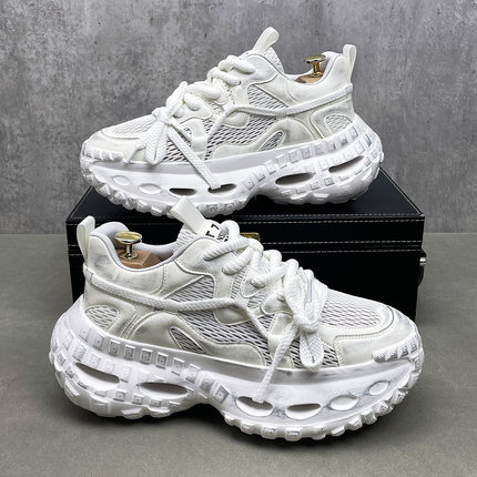 软底老爹鞋男款秋冬季加绒保暖男鞋缓震轮胎鞋厚底增高运动休闲鞋