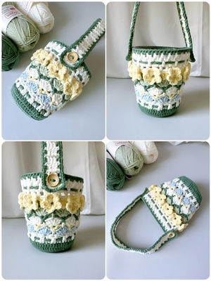 春夜花田杯套工编织玩偶杯套创意可爱水杯套礼物送闺蜜diy材料包