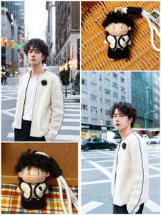 王一博周边应援物毛线手工编织包包挂件创意钥匙扣礼物diy材料包