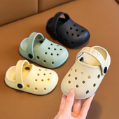 婴幼儿凉鞋 儿童洞洞鞋 两穿男孩儿童防滑软底凉拖鞋 新款 男女童夏季