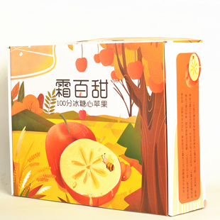 万荣雪果100分冰糖心沁木苹果12枚礼盒装 苹果礼盒 霜百甜85