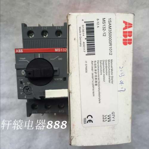 ABB原装正品MS132-12 马达起动器8-12A 现货