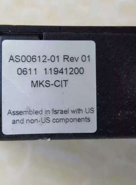 MKS真空计控制器 AS06612-01 Rev O10611 11941200 Mks-CIT