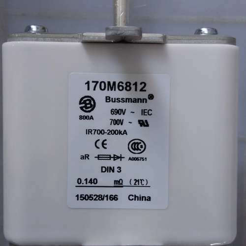 Bussmann熔断器170M6812 800A 690V aR 直拍