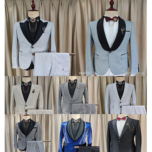 出租春晚同款年会主持人西服套装男西装播音主持艺考礼服演出服装