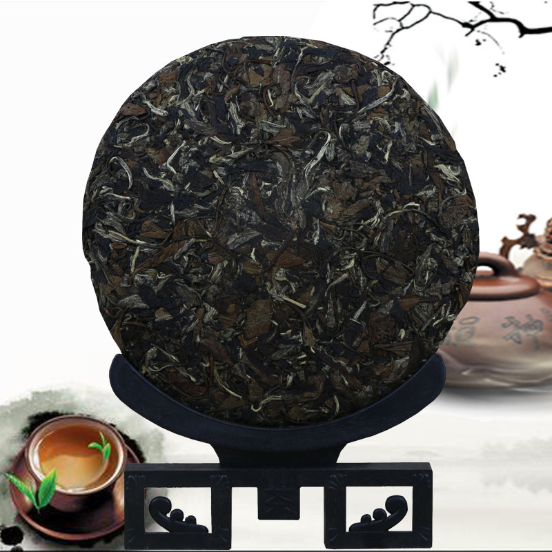 品茗桂香 高山白茶福鼎大白茶2008明前白牡丹陈年茶饼送精美礼盒
