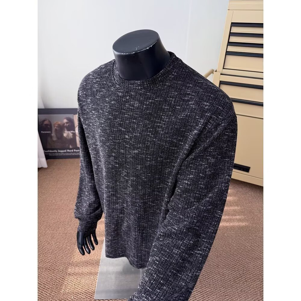 cleanfit慵懒风长袖T恤男女秋季潮流简约休闲百搭圆领内搭打底衫