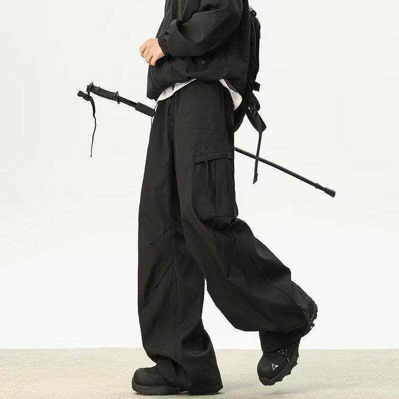 冲锋裤男女春夏季潮牌宽松三防伞兵工装裤山系户外机能风登山裤bf