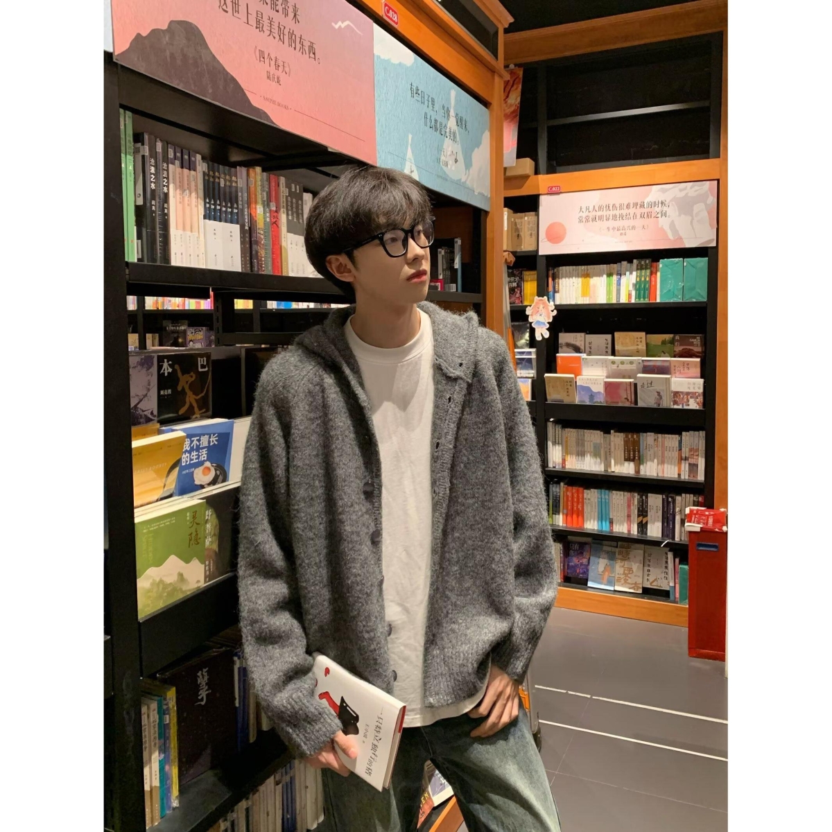 2025秋冬新款开衫毛衣美式复古