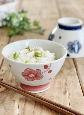 日本制米饭碗夫妻男女对碗汤碗咖喱盖饭碗生日结婚礼物